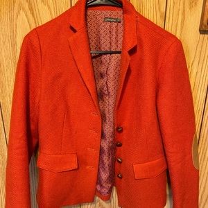J. McLaughlin Orange Blazer Size 4